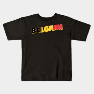 Belgium Vintage style retro souvenir Kids T-Shirt